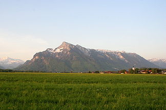 Untersbergmassiv von Salzburg gesehen