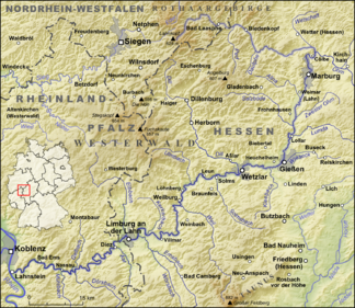 Übersichtskarte Westerwald