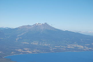 Vulkan Calbuco am Llanquihue-See