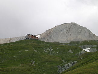 Der südliche Wellachkopf mit der Sudetendeutschen Hütte