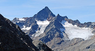 Wilde Leck von Nordosten. Rechts vorgelagert die Zahme Leck.