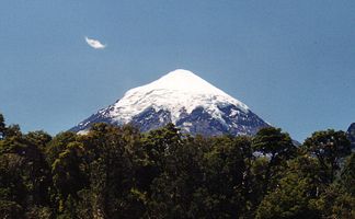 Der Vulkan Lanín im Jahr 1997