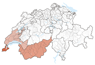 Karte Région lémaniqueGenferseeregion