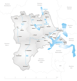 Karte Kanton Luzern