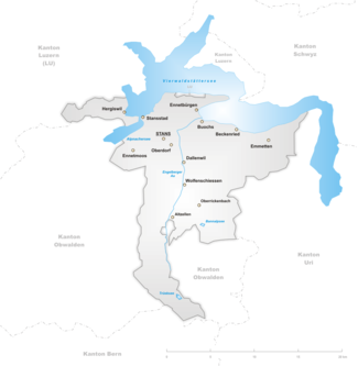 Karte Kanton Nidwalden