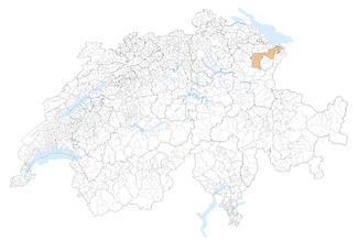 Lage Kanton Appenzell Ausserrhoden