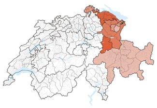 Karte Ostschweiz
