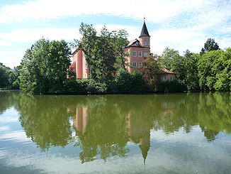 Die Große Vils bei Taufkirchen (Wasserschloss Taufkirchen)