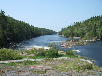 Recollet Falls am French River nahe Hwy. 69