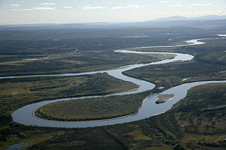 Mündung des Alatna in den Yukon