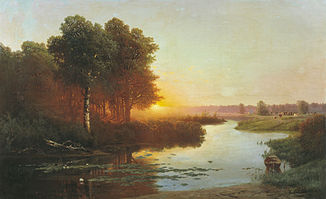 Nikolai A. Atryganjew: Blick auf den Fluss Ostjor im Gouvernement Mogiljow (1895)