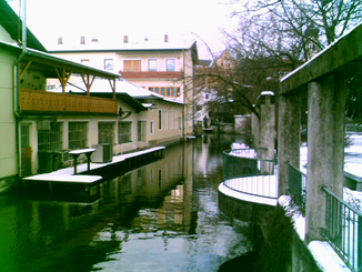 Die Glonn im Stadtgebiet von Bad Aibling