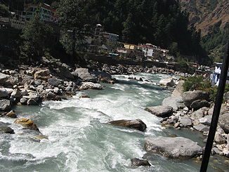 Der Beas bei Manikant, Himachal Pradesh, Indien