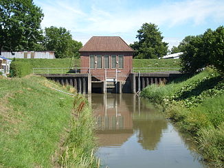 Das Schöpfwerk am Stördeich in Beidenfleth