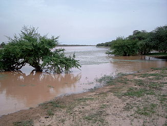 Blick auf den Béli nahe Fadar-Fadar, Burkina Faso