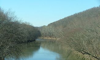 Zusammenfluss mit Levisa Fork River (links)