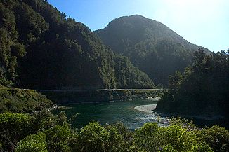 Buller River bei der Schlucht Buller Gorge