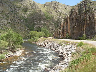 Cache la Poudre River im Poudre Canyon