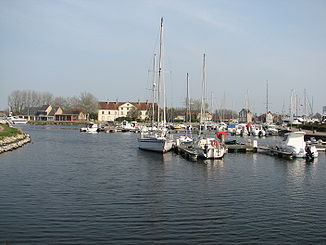 Der Hafen von Carentan, am Canal de Carentan à la Mer