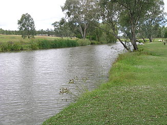 Condamine River in der Nähe von Warwick