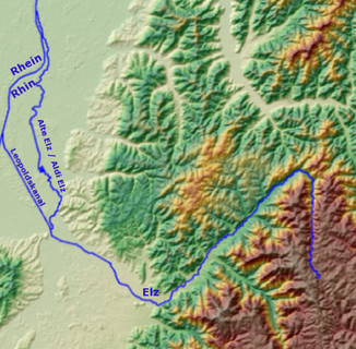 Der Kanal im Flusssystem der Elz