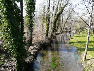 Der Fluss oberhalb von Saint-Vivien