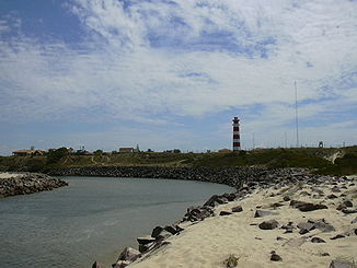 Leuchtturm am Ufer des Arroyo Chuy