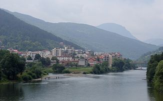 Mündung der Ćeotina in die Drina