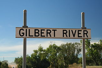 Furt der Burke Developmental Road am Gilbert River