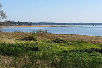 Mündung des Humptolips Rivers in Grays Harbor