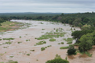 Der Olifants River beim Durchfließen des Kruger-Nationalparks