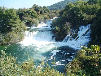 Der Wasserfall „Skradinski buk“ im Nationalpark Krka