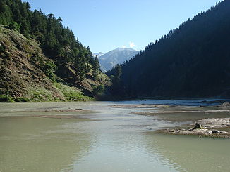 Der Fluss Kunhar im Kaghan-Tal