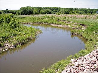 Der Lac qui Parle River im Lac qui Parle Township (2007)