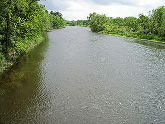 Long Prairie River in der Moran Township im Todd County (2007)