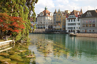 Die Reuss in Luzern