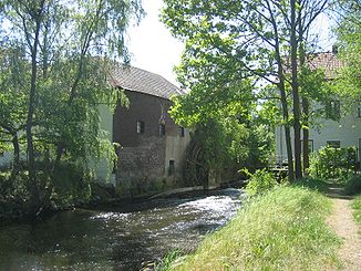 Mühle an der Wurm zwischen Schloss Rimburg (D) und Ort Rimburg (Nl)