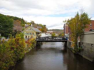 Der Winooski River in Montpelier