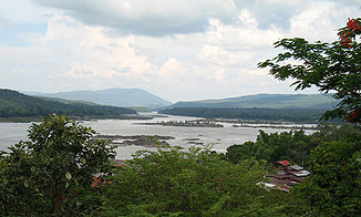 Mündung des Mun in den Mekong
