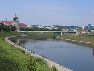 Die Neris in Vilnius