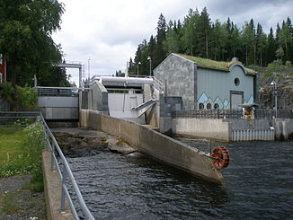 Långan - Wasserkraftwerk in Rönnöfors, Offerdal