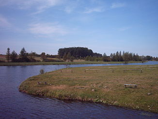 Die Orlanka nahe ihrer Mündung in den Narew