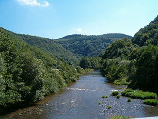 Ardennen-Flusslandschaft in Luxemburg