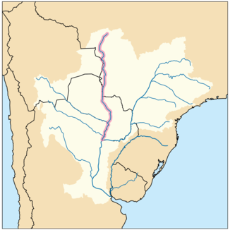Rio Paraguay im Einzugsgebiet des Rio Parana