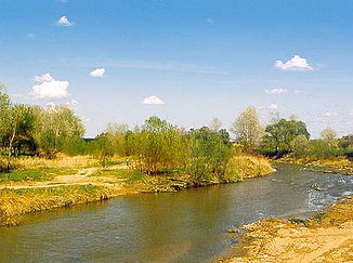 Der Podkumok in Mündungsnähe bei Georgijewsk