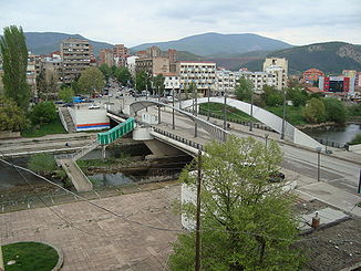 Ibar-Brücke von Kosovska Mitrovica