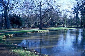 Der Cherwell in den Christchurch Meadows in Oxford