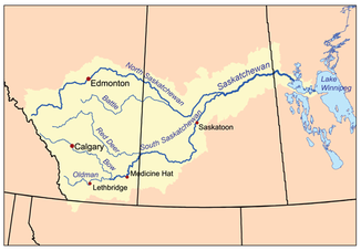 Einzugsgebiet des Saskatchewan Rivers