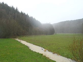 Sohrbach kurz vor der Mündung in den Kyrbach