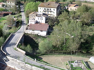 Die Staggia nahe der Burg in Staggia Senese (Ortsteil von Poggibonsi)